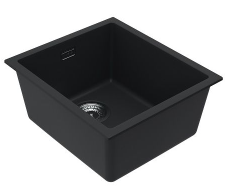 Детальное фото товара: ALVEUS OMNI 10 GRANITAL DEEP BLACK-G90, мойка, гранит, темно-черный (в комплекте с сифоном 1145083)