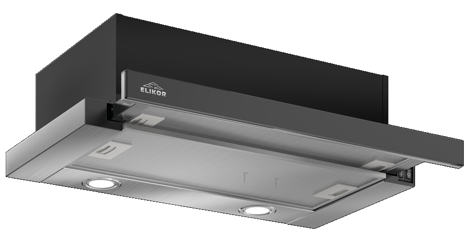 Фото товара: Elikor Интегра GLASS 50Н-400-В2Д  нерж/стекло черное