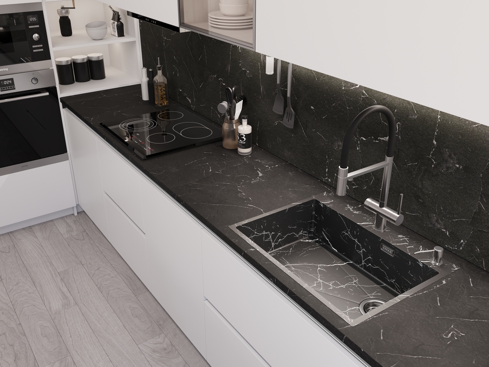 Детальное фото товара: Emar EMB-660(TOP) Black Elegant, мойка, нержавеющая сталь, черный