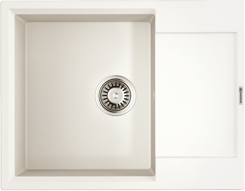 Фото товара: Omoikiri Daisen 65T-WH, мойка, гранит, белый