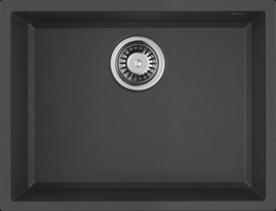 Omoikiri Tedori 54-U-BL, мойка, гранит, черный Детальное фото товара: Omoikiri Tedori 54-U-BL, мойка, гранит, черный