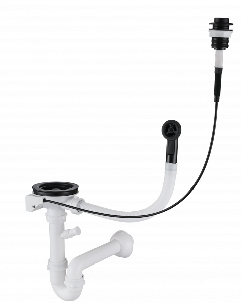 Фото товара: Rivelato 13PB2-P2 сливная арматура для одночашевых моек белый