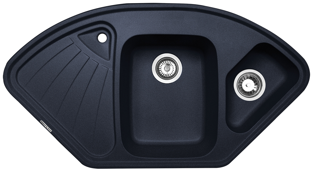 Фото товара: Zigmund & Shtain ECKIG 1000.2, мойка, черный базальт