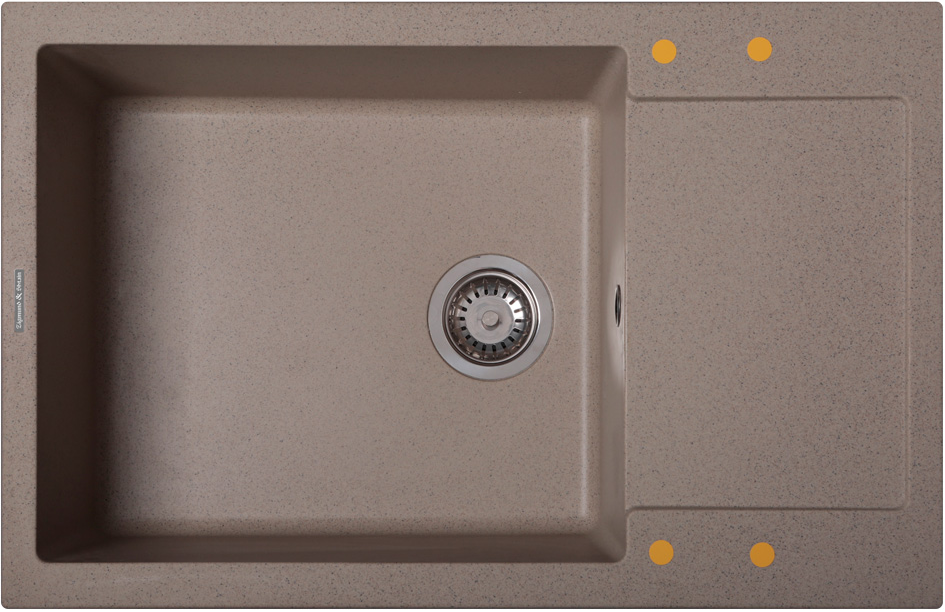 Фото товара: Zigmund & Shtain RECHTECK 780.490, мойка, речной песок