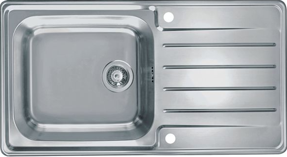 ALVEUS PRAKTIK 100 SAT-90, мойка, нерж.сталь (в комплекте с сифоном 1127251) Фото товара: ALVEUS PRAKTIK 100 SAT-90, мойка, нерж.сталь (в комплекте с сифоном 1127251)
