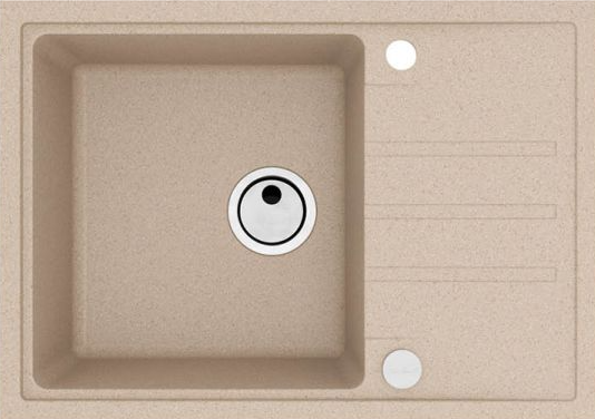 ALVEUS INTERMEZZO 40 G55 BEIGE, мойка, гранит, бежевый (в комплекте с сифоном 1117292) Фото товара: ALVEUS INTERMEZZO 40 G55 BEIGE, мойка, гранит, бежевый (в комплекте с сифоном 1117292)