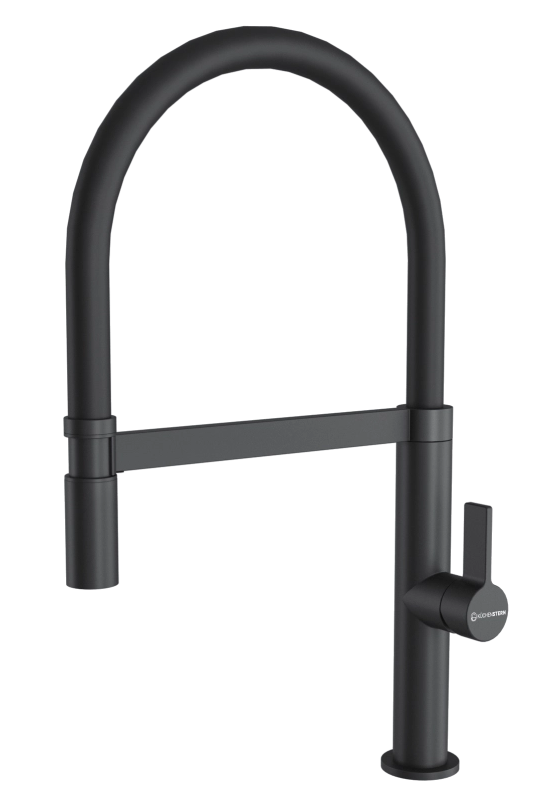 Фото товара: KUCHENSTERN TURM-E, смеситель, гранит, черный