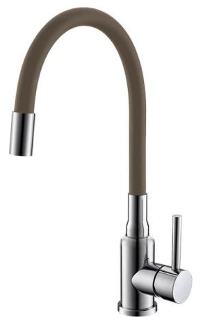 Фото товара: ALVEUS GENESIS FLEXA BEIGE CHR, смеситель, хром/бежевый