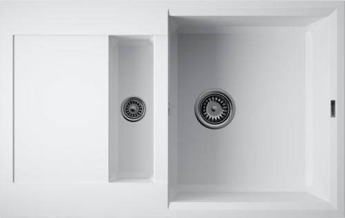 Фото товара: Omoikiri Sakaime 78-2-WH, мойка, гранит, белый