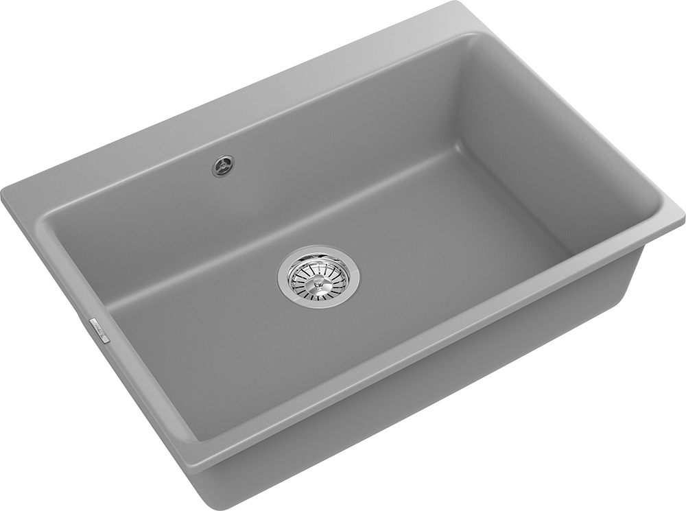 Детальное фото товара: Rivelato AXEL Х-70 grigio metallizzato, мойка, гранит, серый металлик