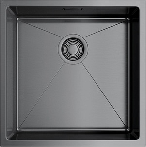 Фото товара: Omoikiri Taki 44-U/IF-GM, мойка, нержавеющая сталь/вороненая сталь