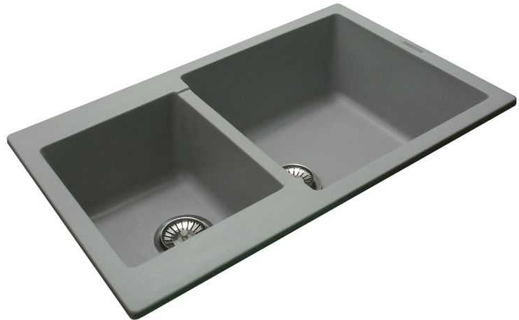 LAVA D.3 SCANDIC, мойка, гранит, серый Детальное фото товара: LAVA D.3 SCANDIC, мойка, гранит, серый