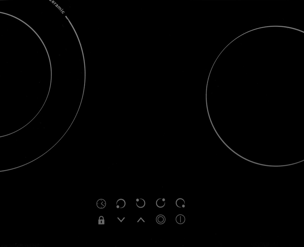 Детальное фото товара: Evelux HEV 641 B стеклокерамическая поверхность