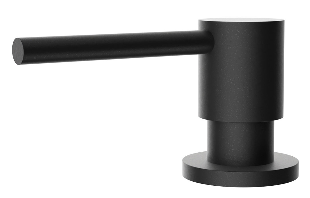 Omoikiri OM-03-BL, дозатор для моющего средства, черный Фото товара: Omoikiri OM-03-BL, дозатор для моющего средства, черный