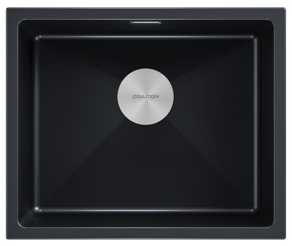 Фото товара: Paulmark LUMI 55UNI, мойка, гранит, черный металлик