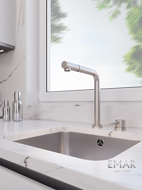 Детальное фото товара: Emar EC-7027 Satin, смеситель, сатин