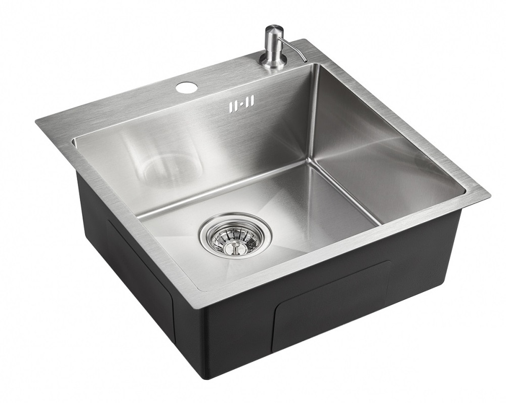Фото товара: Emar EMB-117A PVD Nano Satine, мойка, нержавеющая сталь сатин
