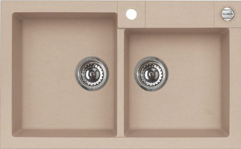 Фото товара: ALVEUS ROCK 90 GRANITAL BEIGE-G55, мойка, гранит, бежевый (с сифоном 1105299)