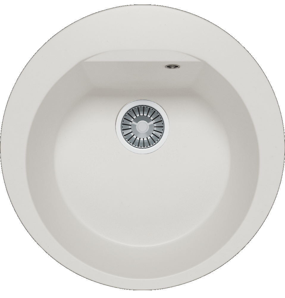 Фото товара: Polygran ATOL-520, мойка, мрамор, белый хлопок 36