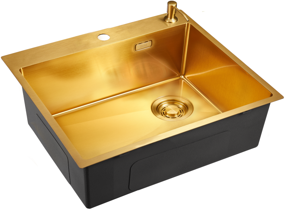 Фото товара: Emar EMB-560(TOP) PVD Golden, мойка, нержавеющая сталь, золото