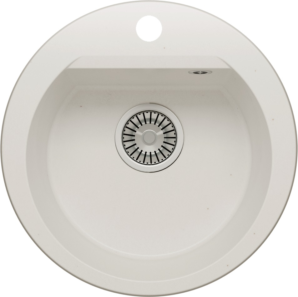 Фото товара: Polygran ATOL-460, мойка, мрамор, белый хлопок 36