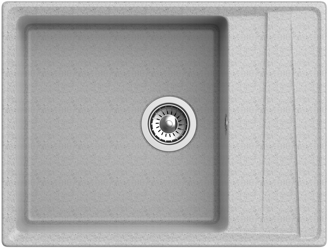 GranFest LEVEL GF-LV-660L, мойка, мрамор, серый Фото товара: GranFest LEVEL GF-LV-660L, мойка, мрамор, серый