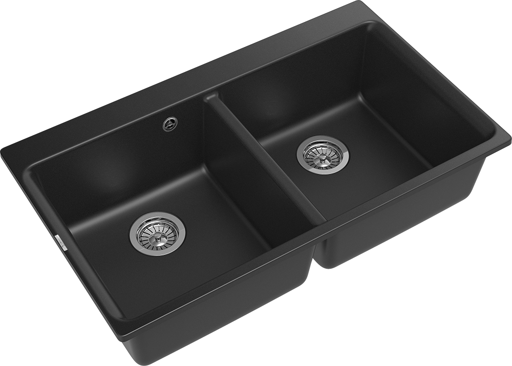 Детальное фото товара: Rivelato AXEL X-90-2D antracite, мойка, гранит, антрацит