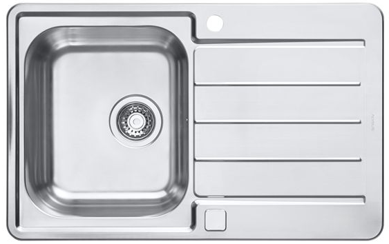 Фото товара: ALVEUS LINE MAXIM 80 SAT-90, мойка, нержавеющая сталь (в компл.с сифон 1127251)