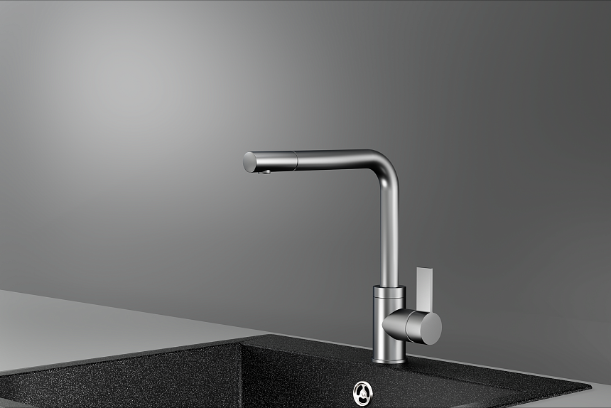 Детальное фото товара: GRANULA 5504 смеситель, нержавеющая сталь