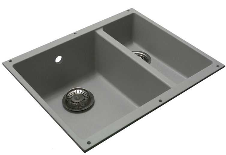 LAVA U.2 SCANDIC, мойка, гранит, серый  Детальное фото товара: LAVA U.2 SCANDIC, мойка, гранит, серый