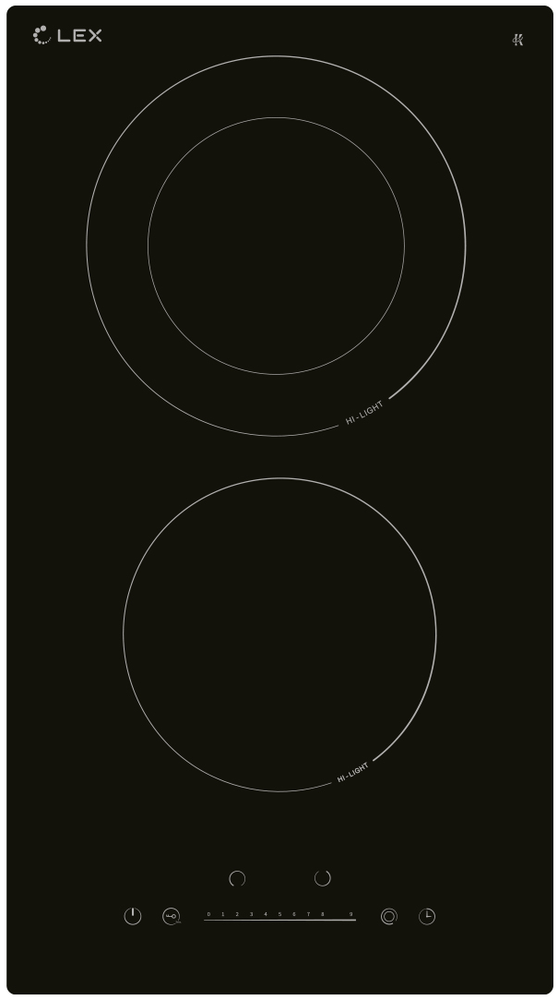 Фото товара: LEX EVH 321A BL стеклокерамическая поверхность