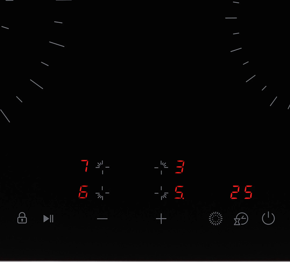Детальное фото товара: Krona ZAUBER 60 BL 1DZTK стеклокерамическая поверхность