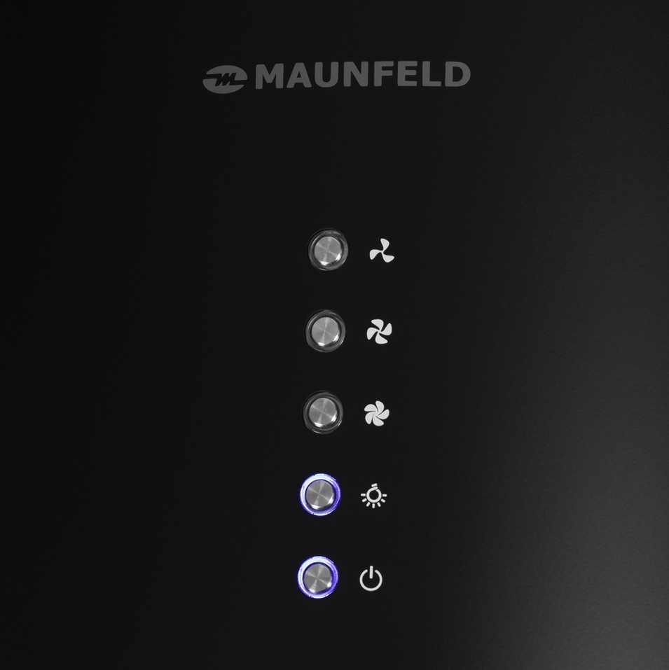 Детальное фото товара: Maunfeld LEE LIGHT (ISLA) 35 черный (вытяжка + короб)