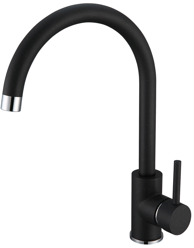 Фото товара: ALVEUS GENESIS KATI G91 CARBON, смеситель, гранит, черный