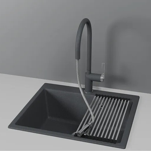 Детальное фото товара: GRANULA 8172 смеситель, гранит, графит