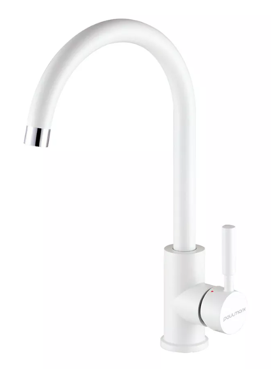 Фото товара: Paulmark HOLSTEIN, смеситель, белый матовый