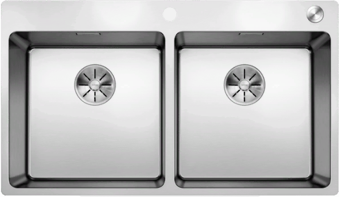 Фото товара: Blanco Andano 400/400-IF-A, мойка, нержавеющая сталь с зеркальной полировкой, с клапаном-автоматом