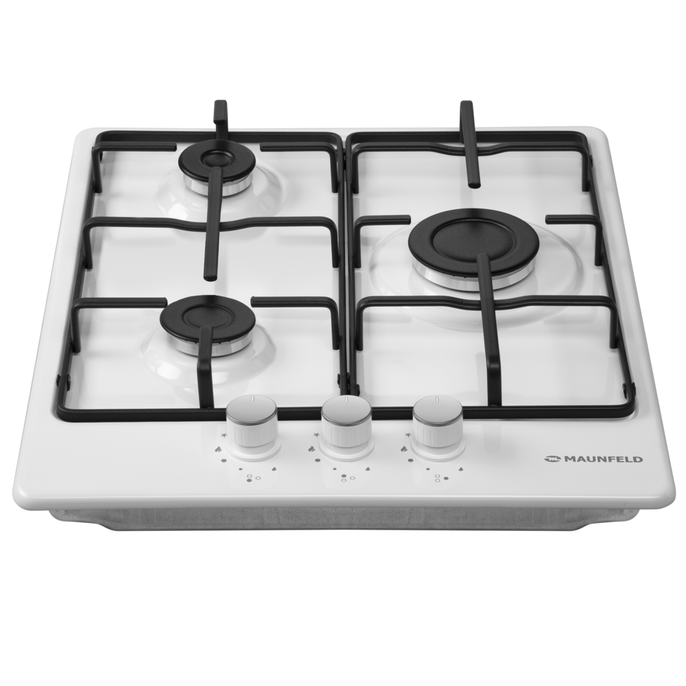 Maunfeld EGHE.43.3STS-EW Детальное фото товара: Maunfeld EGHE.43.3STS-EW газовая поверхность