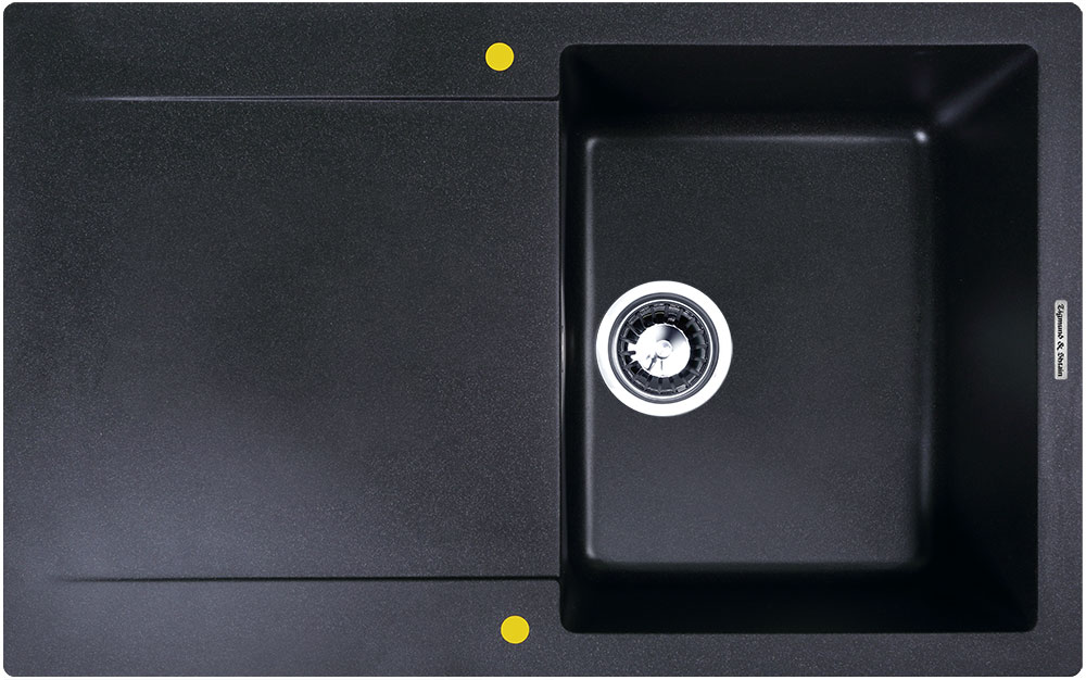 Фото товара: Zigmund & Shtain RECHTECK 775, мойка, темная скала