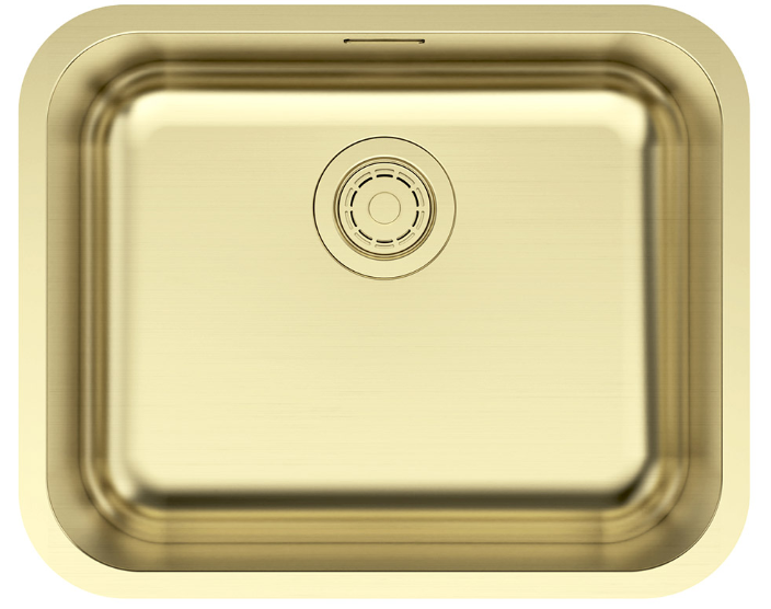 Фото товара: Paulmark VELLO 53 UNI, мойка, нержавеющая сталь, светлое золото