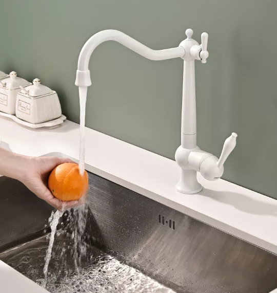 Детальное фото товара: Paulmark RETRO, смеситель, белый матовый