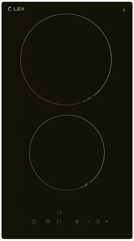 Фото товара: LEX EVH 320B BL стеклокерамическая поверхность