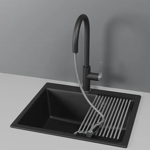 Детальное фото товара: GRANULA 8168 смеситель, гранит, турмалин