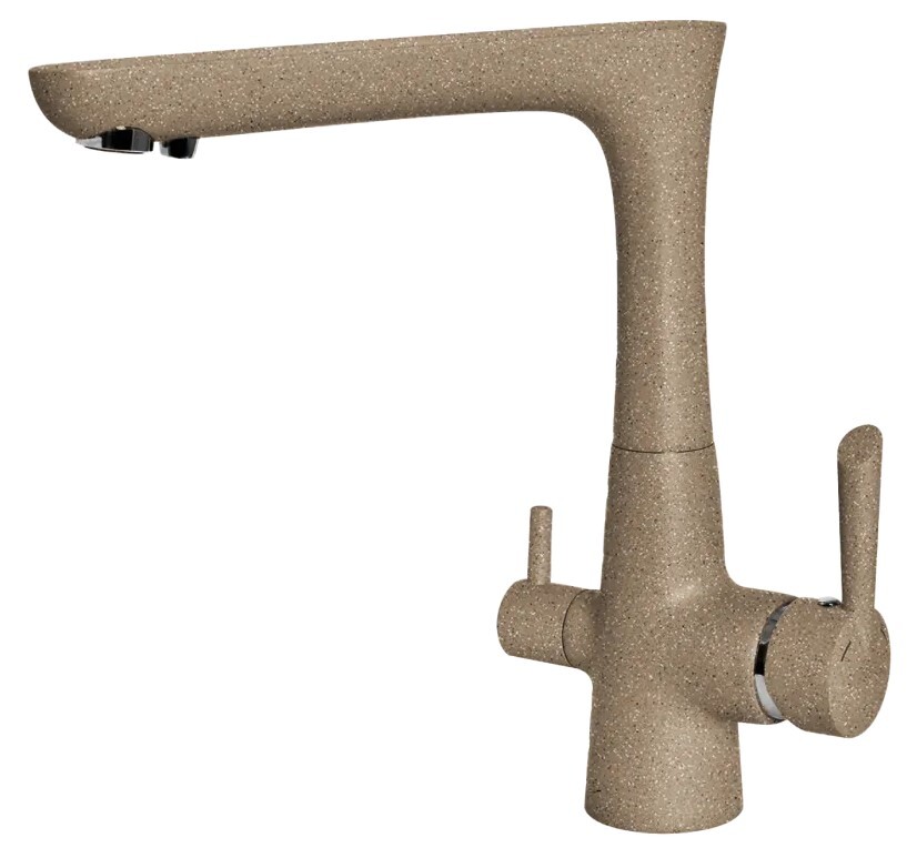 Фото товара: GranFest 3223, смеситель, мрамор, песочный