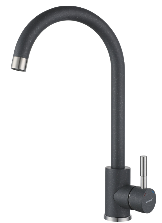GranFest GF-Z-5410, смеситель, гранит, темно-серый Фото товара: GranFest GF-Z-5410, смеситель, гранит, темно-серый