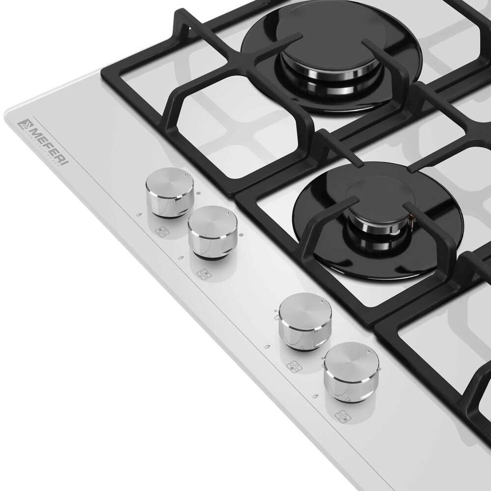 Детальное фото товара: MEFERI MGH604WH GLASS ULTRA газовая поверхность