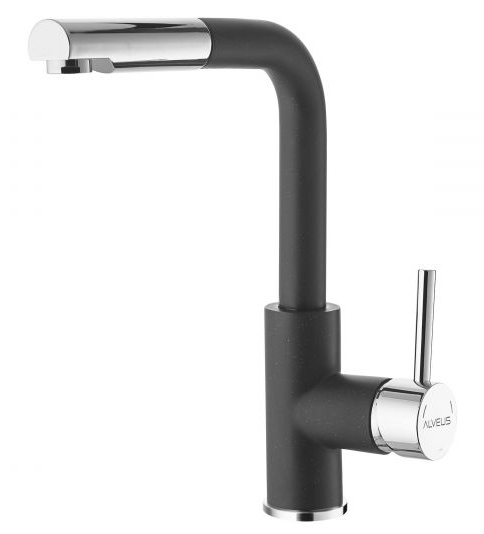 ALVEUS SIROS - P G91 CARBON, смеситель, гранит, карбон Фото товара: ALVEUS SIROS - P G91 CARBON, смеситель, гранит, карбон