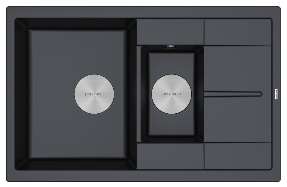 Фото товара: Paulmark FLUGEN 60/1,5, мойка, гранит, черный металлик