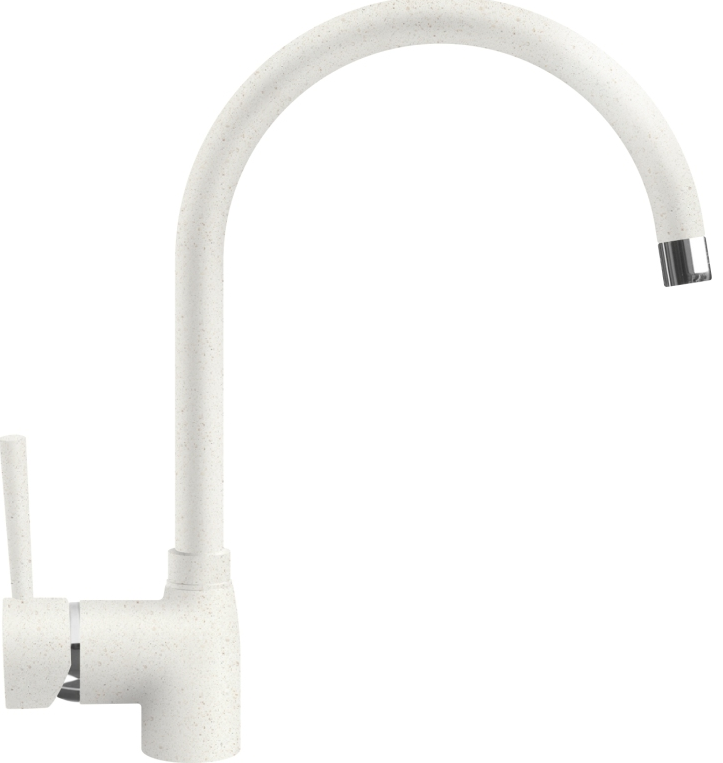 Фото товара: ITALMIX MINIMALE MN 0636 LATTE, смеситель, гранит, белый GR80