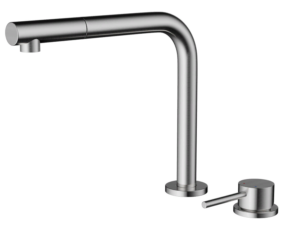 Фото товара: Omoikiri Nara 2 Plus-S-BN, смеситель, нержавеющая сталь